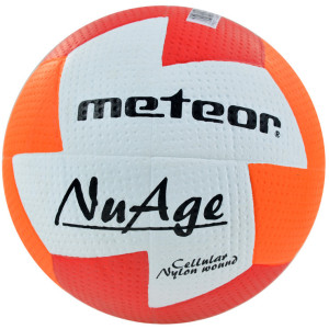 Piłka ręczna Meteor NU Age JUNIOR 1 czerwono-pomarańczowa 04065