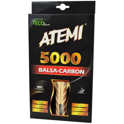 Rakietka do ping ponga Atemi 5000 Balsa Carbon anatomical