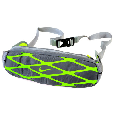 SASZETKA NA PAS NIKE RUNNING STORM SLIM WAISTPACK szaro/limonkowa /NRL27030