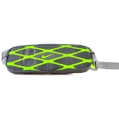 SASZETKA NA PAS NIKE RUNNING STORM SLIM WAISTPACK szaro/limonkowa /NRL27030