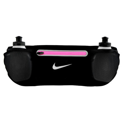 SASZETKA NA PAS NIKE LEAN 2 BOTTLE WAISTPACK czarno/różówa /NRL57075