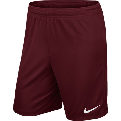 Spodenki dla dzieci Nike Park II Knit Short NB JUNIOR bordowe 725988 677