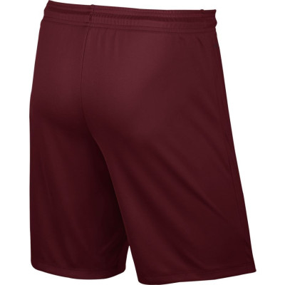 Spodenki dla dzieci Nike Park II Knit Short NB JUNIOR bordowe 725988 677