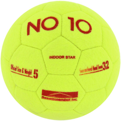 Piłka nożna NO10 Indoor Star żółta 56030