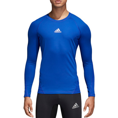 Koszulka męska adidas Alphaskin Sport LS Tee niebieska CW9488