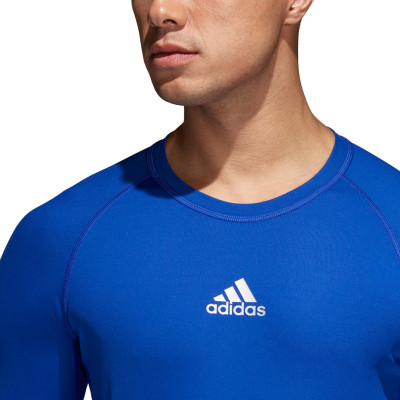 Koszulka męska adidas Alphaskin Sport LS Tee niebieska CW9488