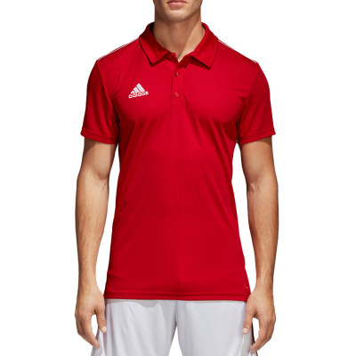 Koszulka męska adidas Core 18 Polo czerwona CV3591