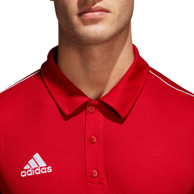 Koszulka męska adidas Core 18 Polo czerwona CV3591