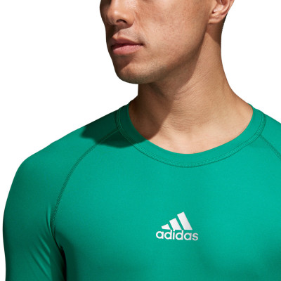 Koszulka męska adidas Alphaskin Sport LS Tee zielona CW9504