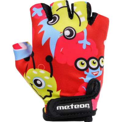 Rękawiczki rowerowe Meteor Kids Monsters JR 24178-24179-24180