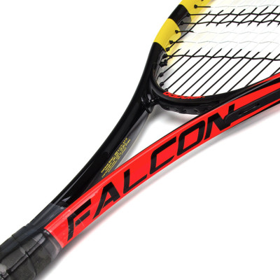 Rakieta do tenisa Ziemnego Babolat Falcon Strung G3 czarno czerwona żółta 153643