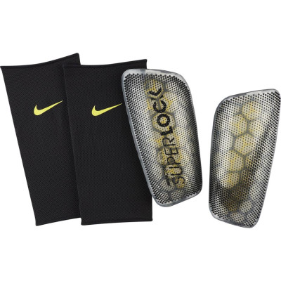 Ochraniacze piłkarskie Nike Mercurial Flylite Super Lock czarno żółte SP2160 060