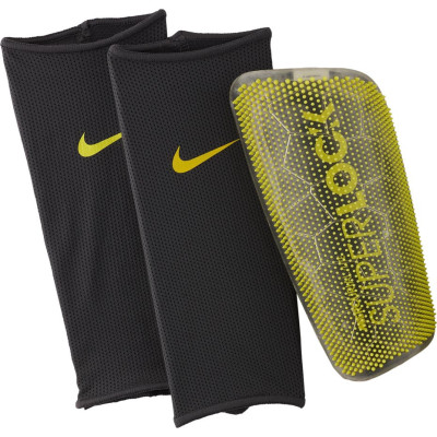 Ochraniacze piłkarskie Nike Mercurial Lite Super Lock czarno żółte SP2163 060