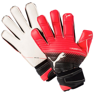 Rękawice bramkarskie Puma Evo Power Grip 1.3 RC czarno-czerwono-białe 041262 20