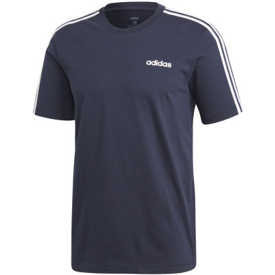 Koszulka adidas Essentials 3 Stripes Tee granatowa DU0440