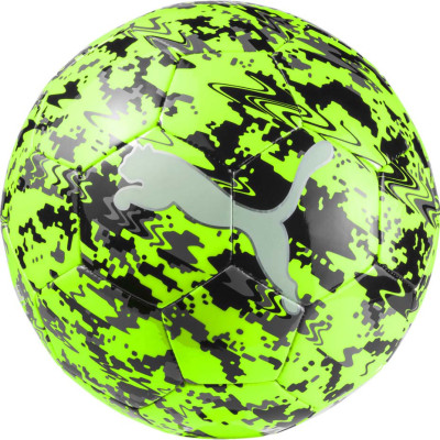 Piłka nożna Puma One Laser Ball zielono-szaro-czarna 082976 22