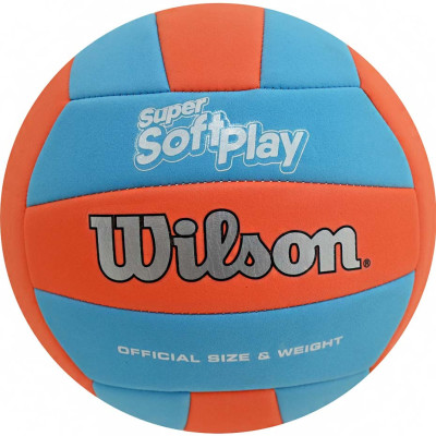 Piłka siatkowa Wilson Super Soft Play VB Orblu niebiesko-pomarańczowa WTH90119XB