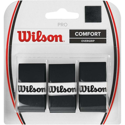 Owijka Wilson Pro Comfort Overgrip czarne 3 szt WRZ4014BK