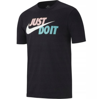 Koszulka męska Nike Tee Just do It Swoosh czarna AR5006 013