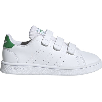 Buty dla dzieci adidas Advantage C biało-zielone EF0223