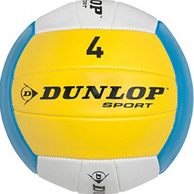 Piłka siatkowa Dunlop Sport Volleyball S4 biało-niebiesko-żółta 305602