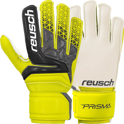 Rękawice bramkarskie Reusch Prisma SD Easy Fit Junior żółto-czarne 3872515 206