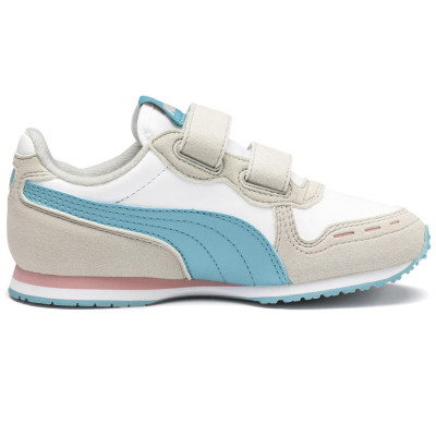 Buty dla dzieci Puma Cabana Racer SL V PS beżowo-błękitne 360732 78