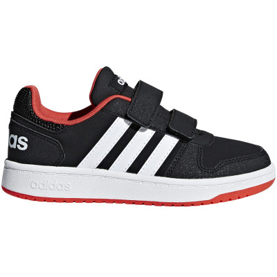 Buty dla dzieci adidas Hoops 2.0 CMF C czarno-czerwono-białe B75960