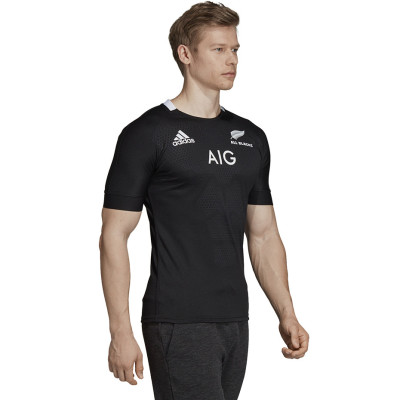 Koszulka męska adidas All Blacks Home Jersey czarno-biała CW3134