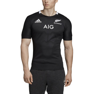 Koszulka męska adidas All Blacks Home Jersey czarno-biała CW3134