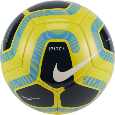 Piłka nożna Nike PL Pitch FA19 żółto-niebiesko-czarna SC3569 731