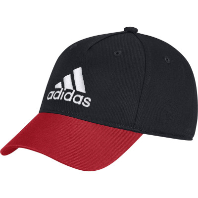 Czapka z daszkiem dla dzieci adidas LK Graphic Cap OSFC czarno-czerwona FN1002