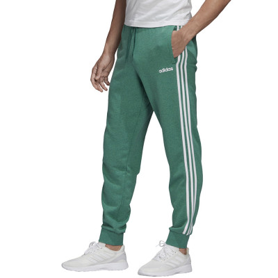 Spodnie męskie adidas Essentials 3 Stripes Tapered Pant FT zielone FM6284