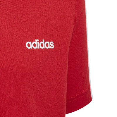 Koszulka dla dzieci adidas YB Essentials 3S Tee czerwona FM7033