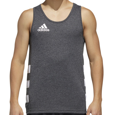 Koszulka męska adidas Rugby Singlet szara FM4134