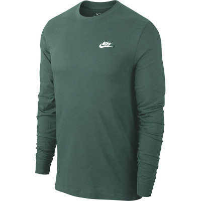 Koszulka męska Nike Club Tee LS zielona AR5193 337