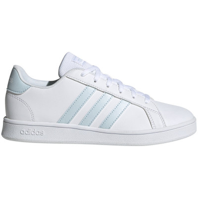 Buty dla dzieci adidas Grand Court K biało-niebieskie EG1994