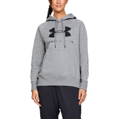 Bluza damska Under Armour Rival Fleece Graphic Hoodie szara 1348550 035