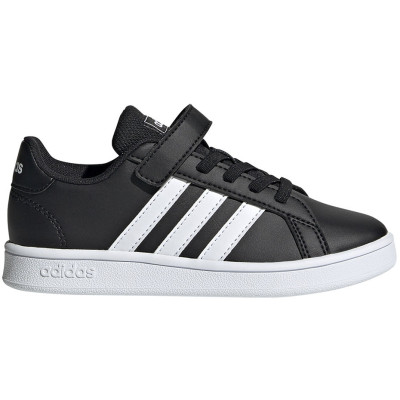 Buty dla dzieci adidas Grand Court C czarno-białe EF0108