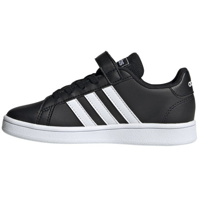 Buty dla dzieci adidas Grand Court C czarno-białe EF0108