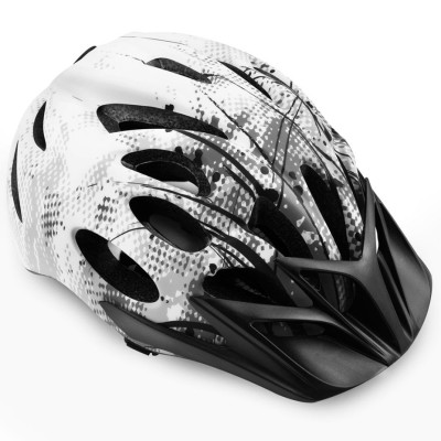 Kask rowerowy Spokey Checkpoint 55-58 cm biało-czarny 926890