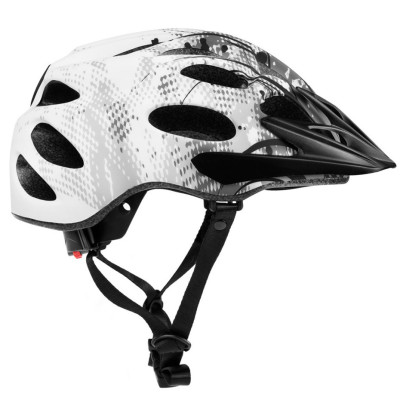 Kask rowerowy Spokey Checkpoint 55-58 cm biało-czarny 926890