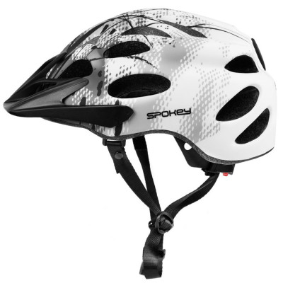 Kask rowerowy Spokey Checkpoint 55-58 cm biało-czarny 926890