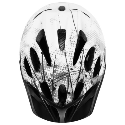 Kask rowerowy Spokey Checkpoint 55-58 cm biało-czarny 926890