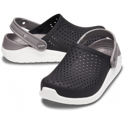 Chodaki dla dzieci Crocs LiteRide Clog Kids czarno-białe 205964 066