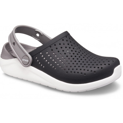 Chodaki dla dzieci Crocs LiteRide Clog Kids czarno-białe 205964 066