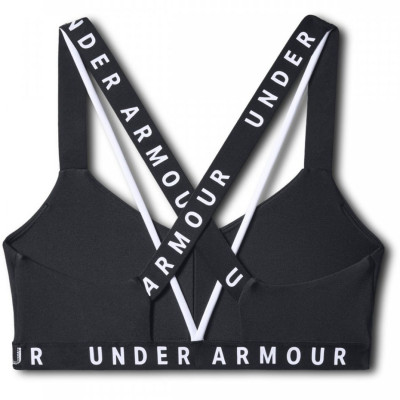 Stanik sportowy Under Armour Wordmark Strappy Sportlette czarny 1325613 001