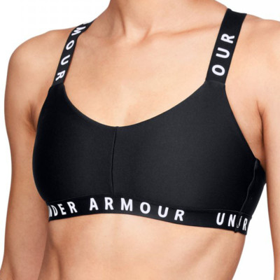 Stanik sportowy Under Armour Wordmark Strappy Sportlette czarny 1325613 001