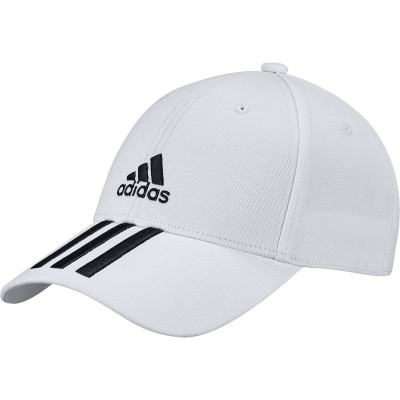 Czapka z daszkiem męska adidas Baseball 3S Cap CT OSFM biała FQ5411