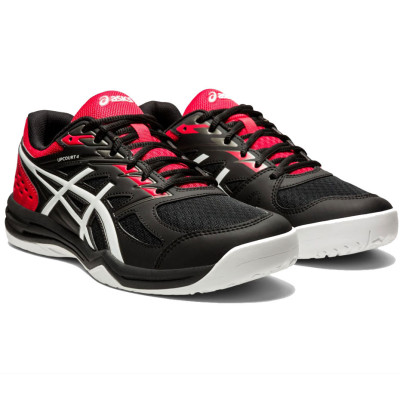 Buty męskie do siatkówki Asics Upcourt 4 czarno-czerwone 1071A053 002